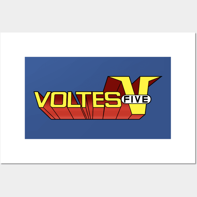 Voltes V Wall Art by geeklyshirts